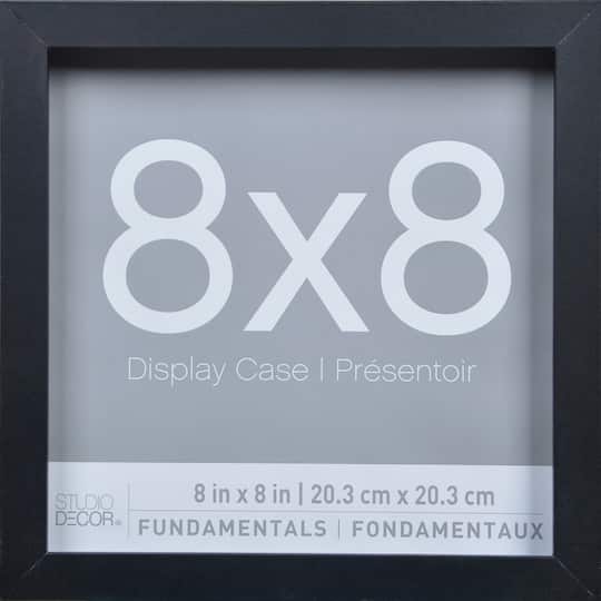 12 Pack: 3 ct. (36 total) Black 8" x 8" Display Cases, Fundamentals by Studio Décor®